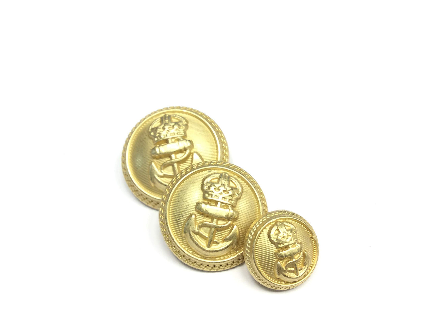 BOTTONI BLAZER MARINARI ORO SATINATO CM 2,2