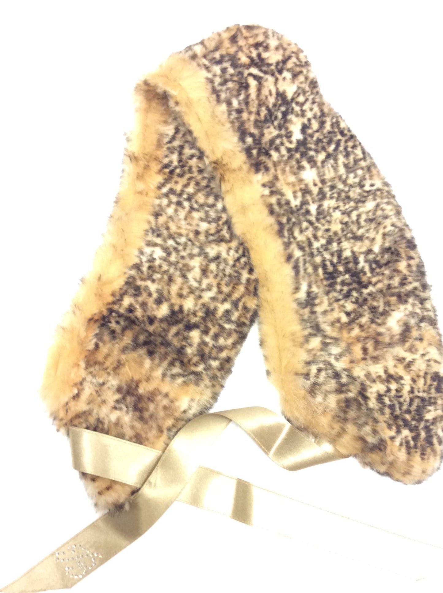 FILMODA Collo Pelliccia MACULATO Made in Italy