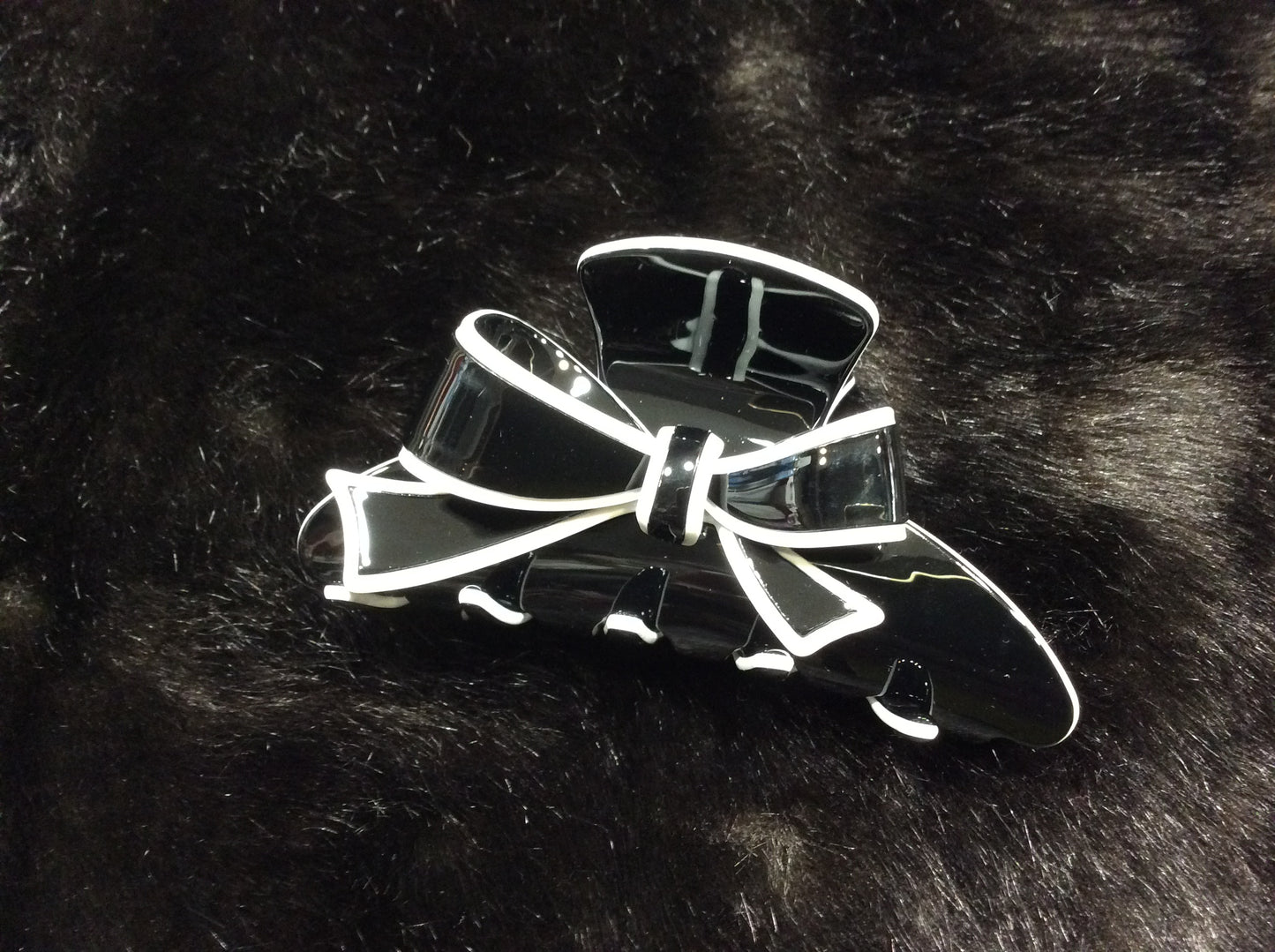 pinza per capelli fiocco 10 denti cellulosa