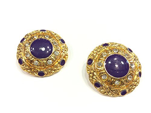 BOTTONE GIOIELLO ORO & VIOLA CM 3,5