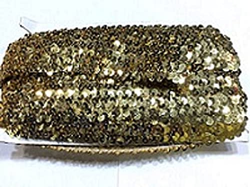 1 MT ELASTICO CM 4 PAILLETTES ORO