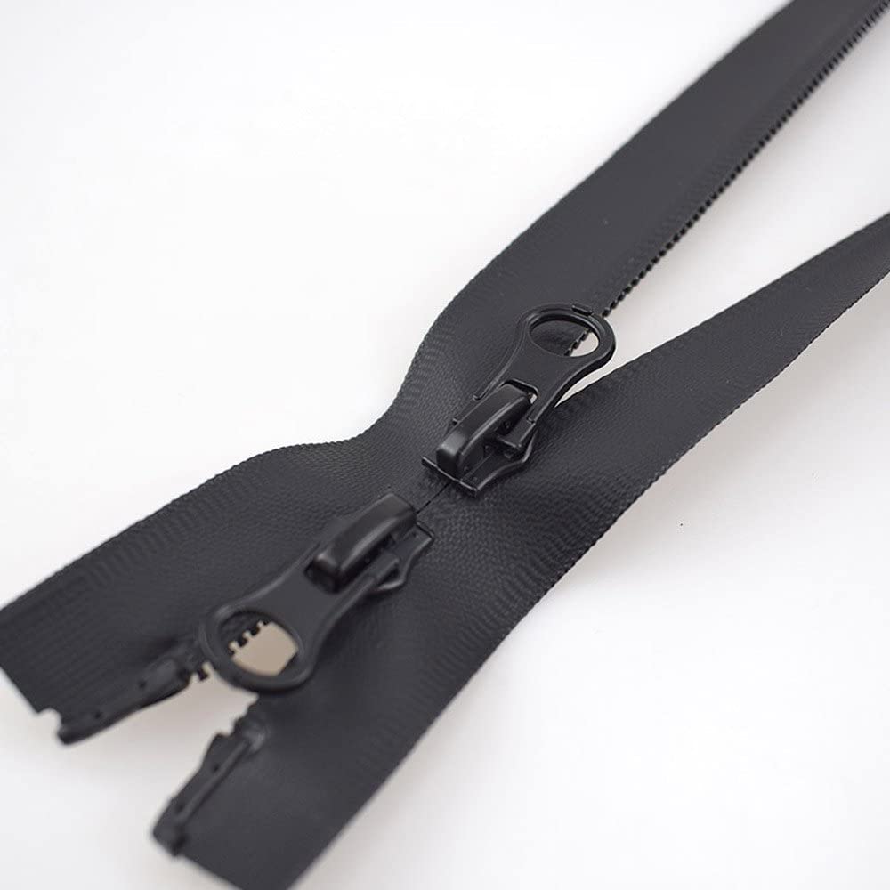 ZIP chiusura lampo CM 80 INVISIBILE SGANCIABILE EFFETTO PELLE NERO