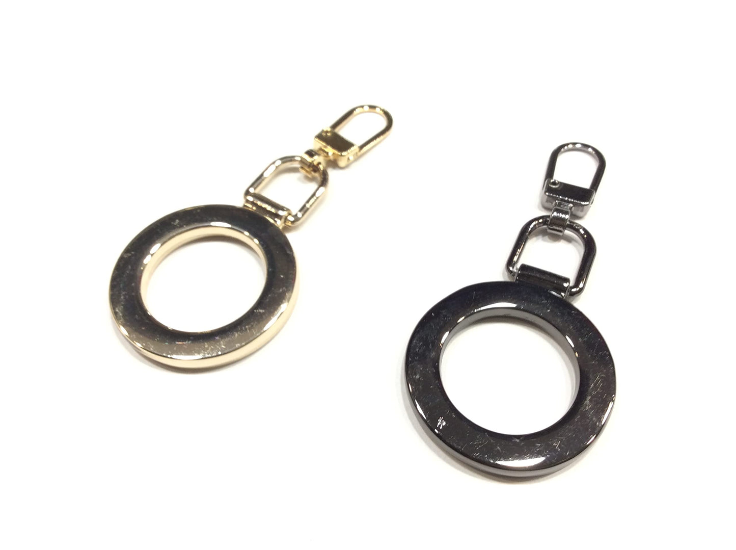 TIRANTE GIOIELLO PER CHIUSURE LAMPO ZIP oro rotondo cm 2,8