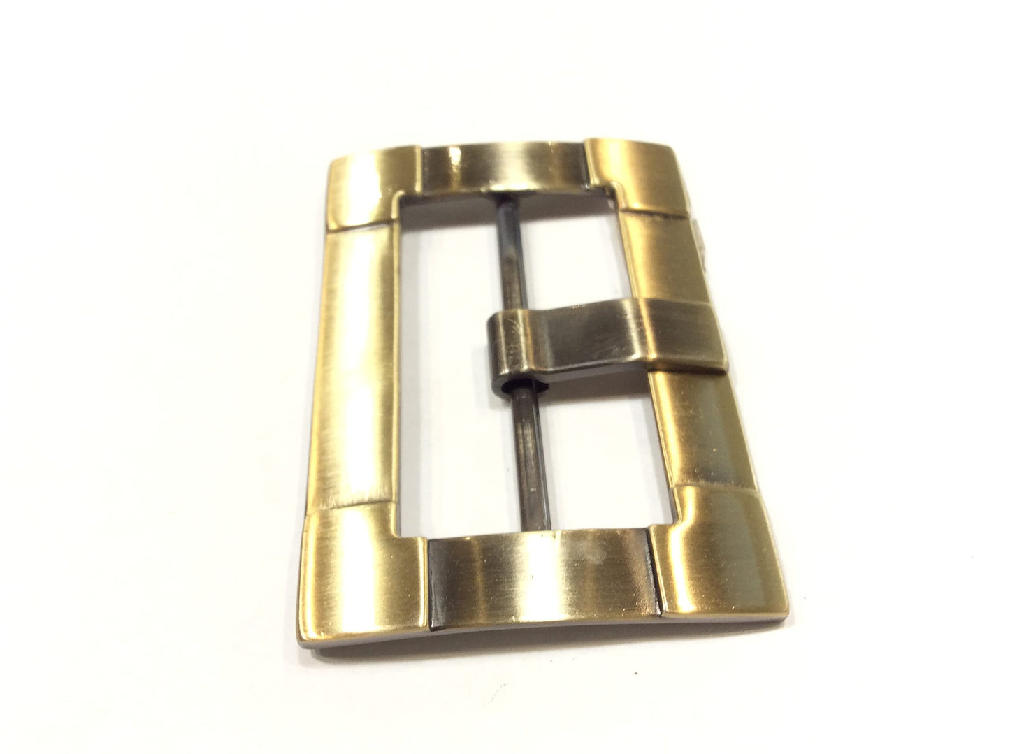 Filmodashop FIBBIA RETTANGOLO VERTICALE CM 7,5 OTTONE ORO BRUNITO
