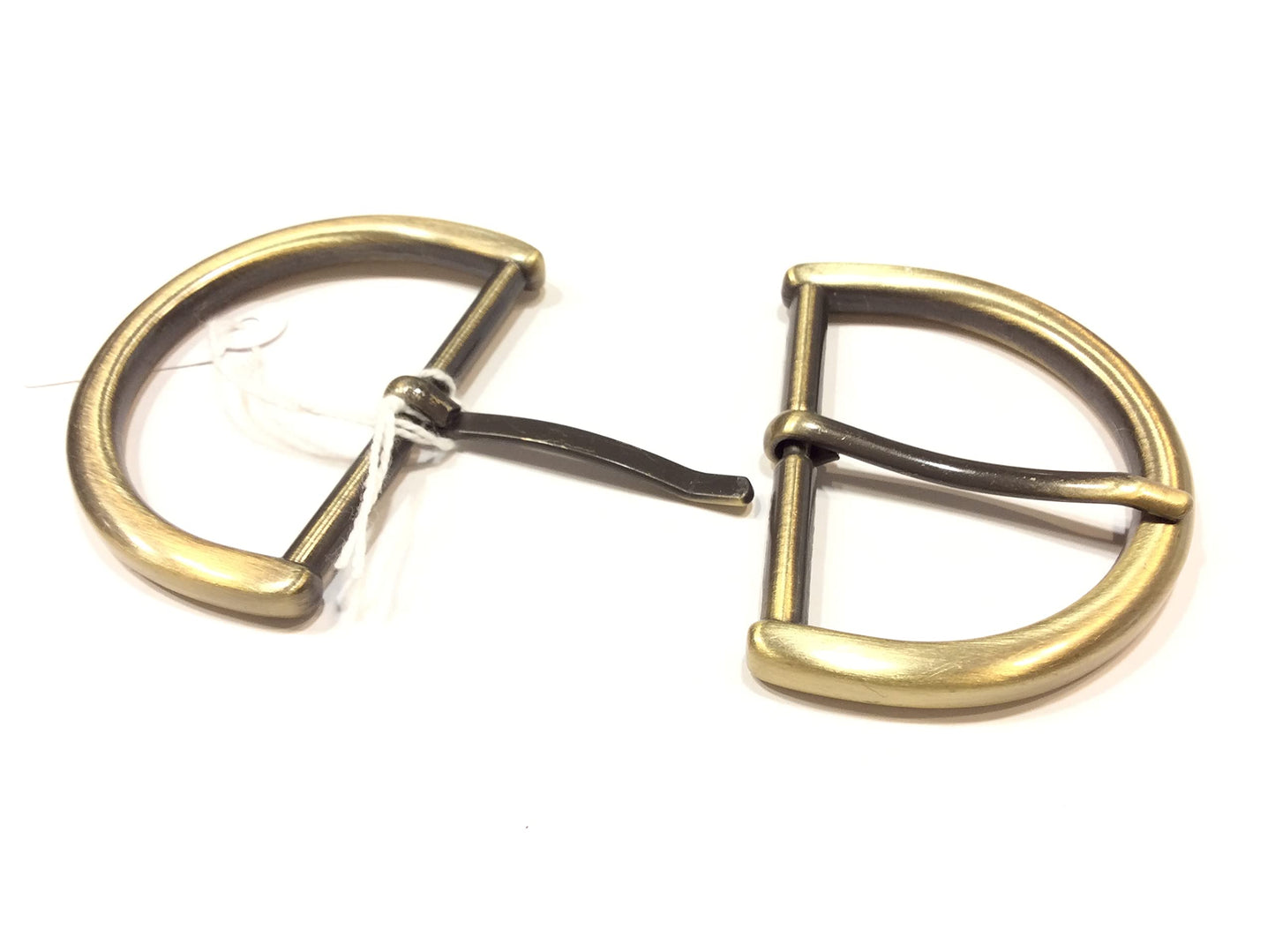 Filmodashop FIBBIA SEMI CIRCOLARE CM 6 OTTONE BRUNITO ORO