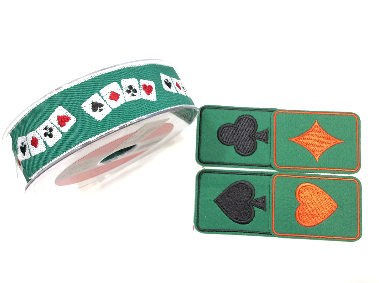 FILMODA Kit Tavolo da Gioco Applicazioni Carte +GALLONE 10 MT