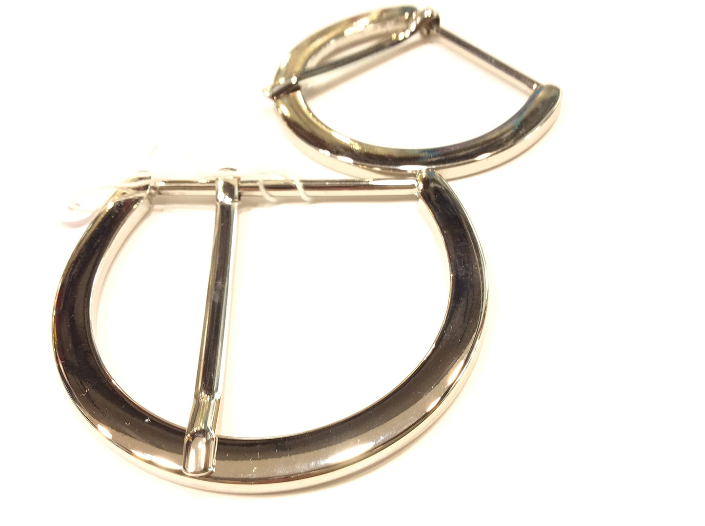 Filmodashop FIBBIA SEMI CIRCOLARE CM 9 OTTONE argento