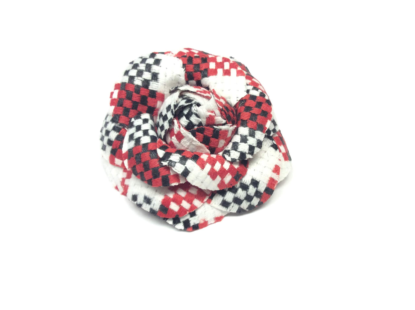 SPILLA CAMELIA MADRAS ROSSO LANA COTTA CM 6