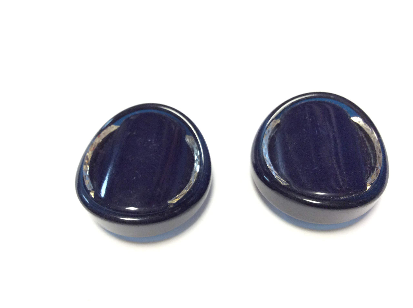 BOTTONE COUTURE 1968 BLU NOTTE RIFINITURE ARGENTO CM 3