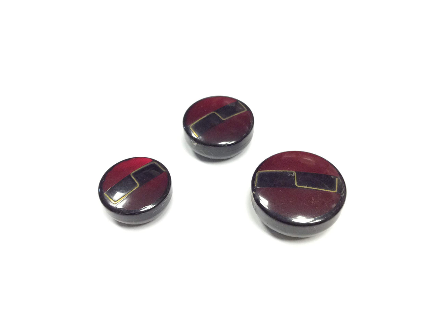 BOTTONE COUTURE 1968 BIGLIA BORDEAUX EFFETTO MADREPERLA CM 2,5