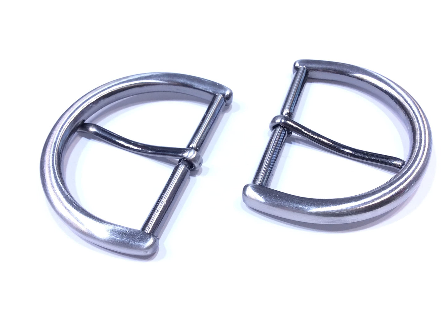 Filmodashop FIBBIA SEMI CIRCOLARE CM 6 OTTONE argento SCURO