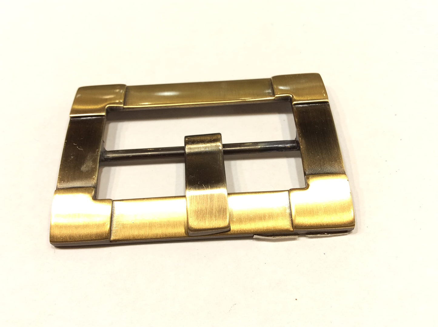 Filmodashop FIBBIA RETTANGOLO VERTICALE CM 7,5 OTTONE ORO BRUNITO
