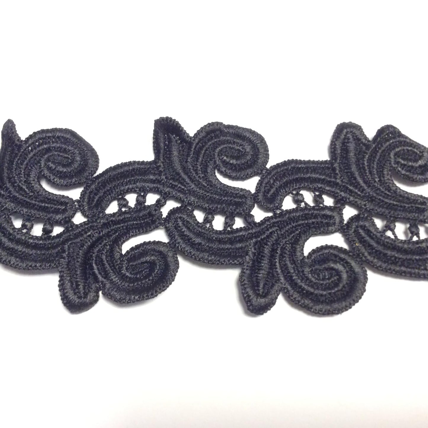 1 mt pizzo macramè nero cm 6