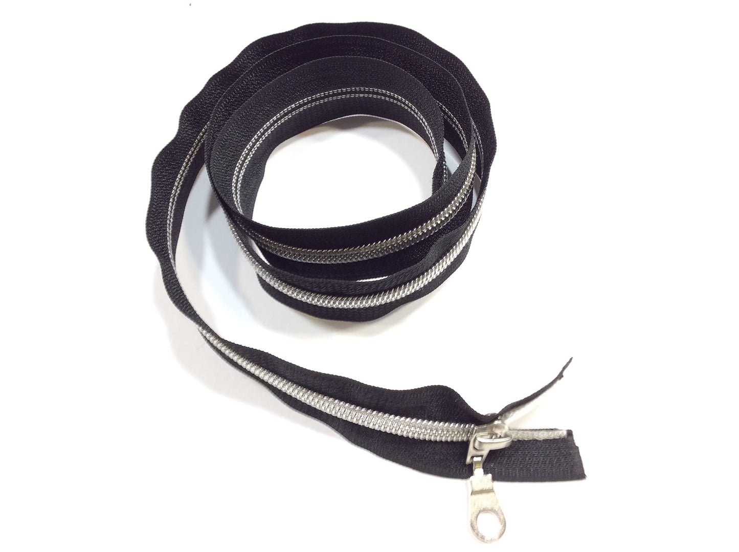 zip chiusura lampo cm 80 catena 5 colore argento doppio cursore alta moda
