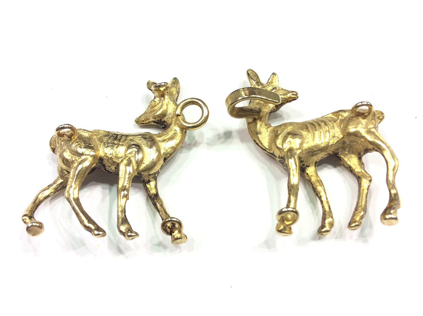 AGGANCIATURA IN OTTONE ORO DAINO CM 6,5