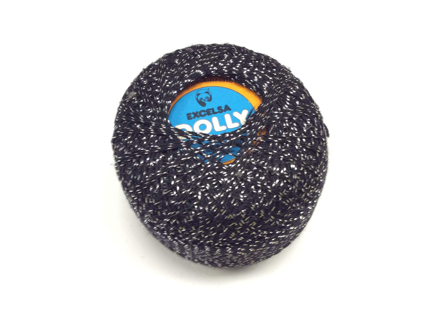 LANA VERGINE NERO ARGENTO LAME' 50 GR EXCELSA DOLLY