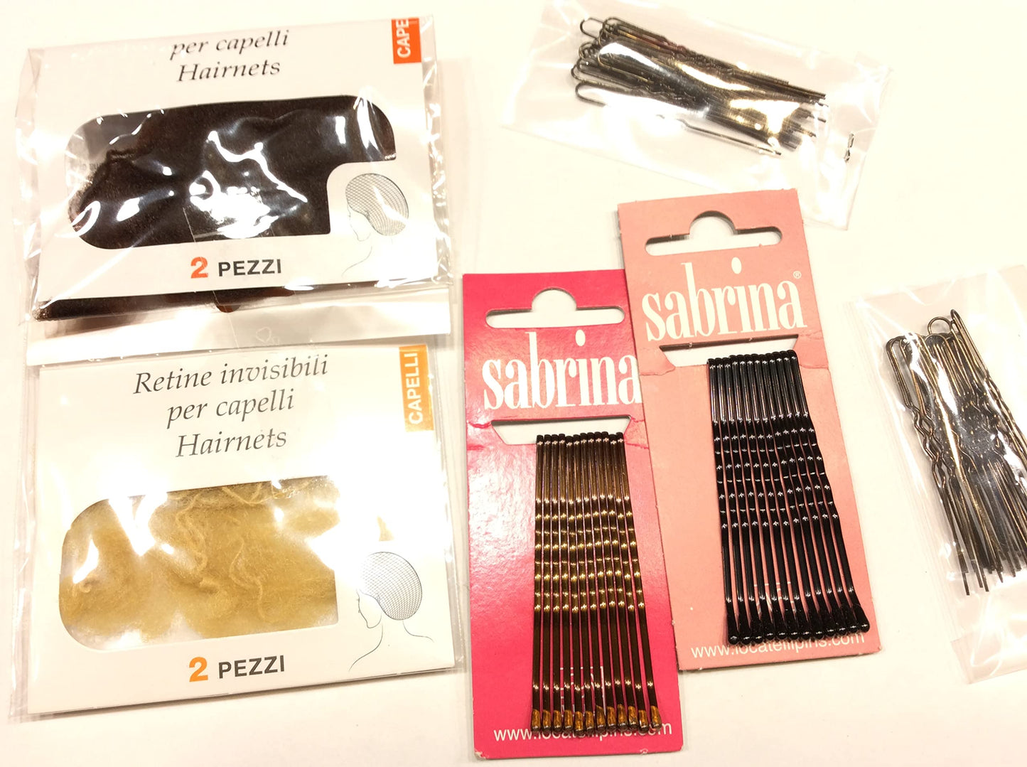 kit capelli per danza retine + ferretti + forcine