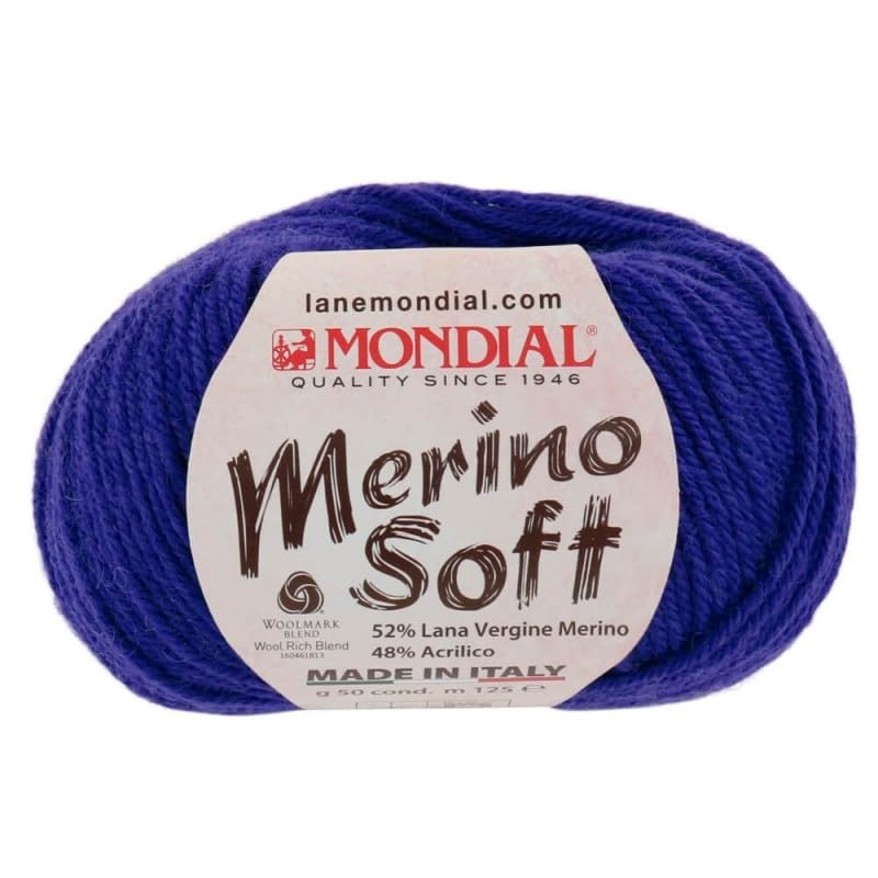 mondial lana vergine merino gr 50 offerta 2 gomitoli