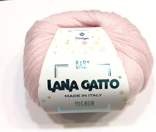 FILMODA Lana Gatto Baby Mignon, Filato per Neonati, 10 Gomitoli da 25g, Colore Rosa