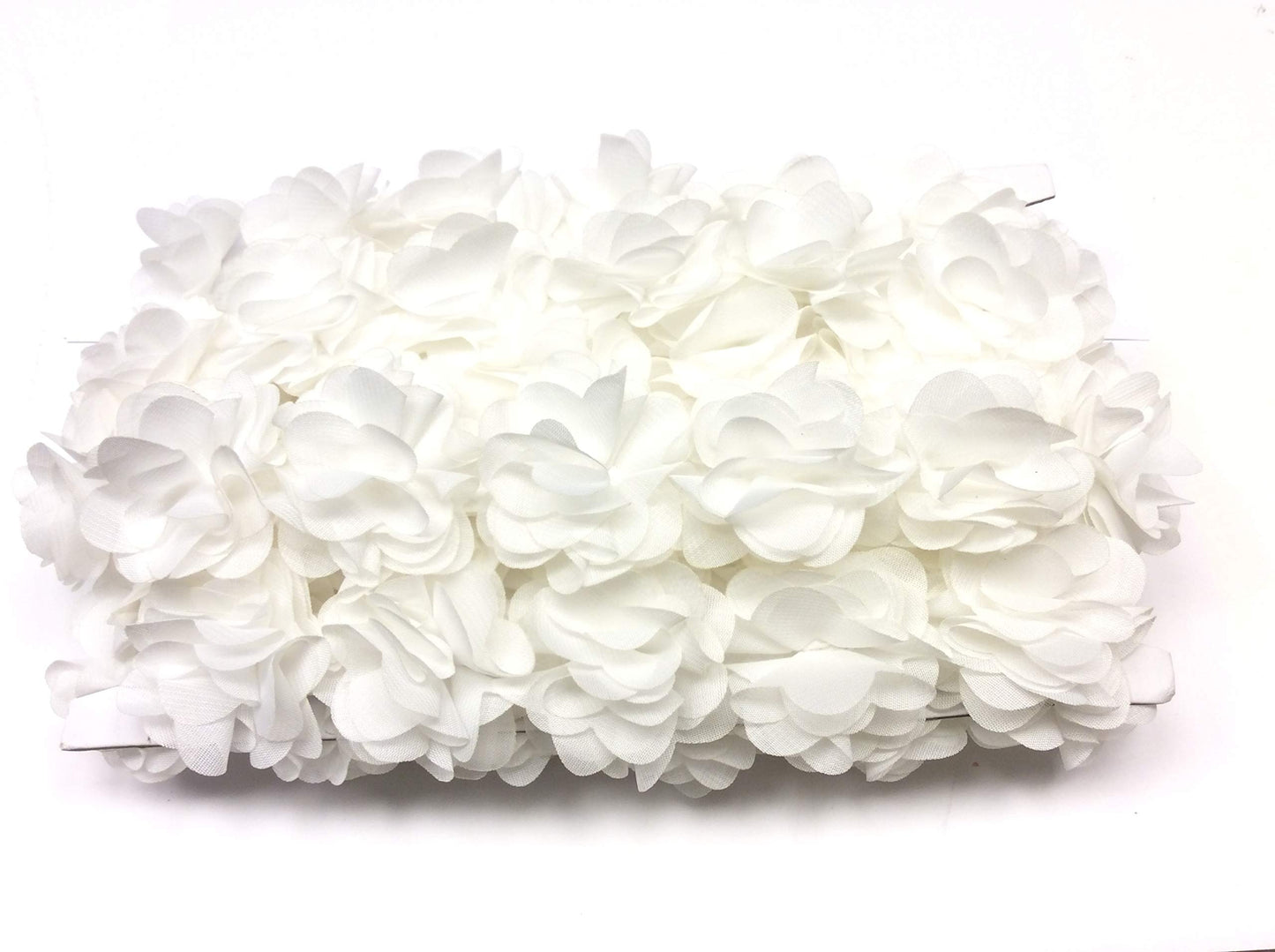 Filmodashop 1 MT Passamaneria Floreale Bianca Cerimonia