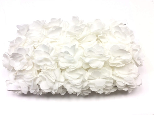 Filmodashop 1 MT Passamaneria Floreale Bianca Cerimonia