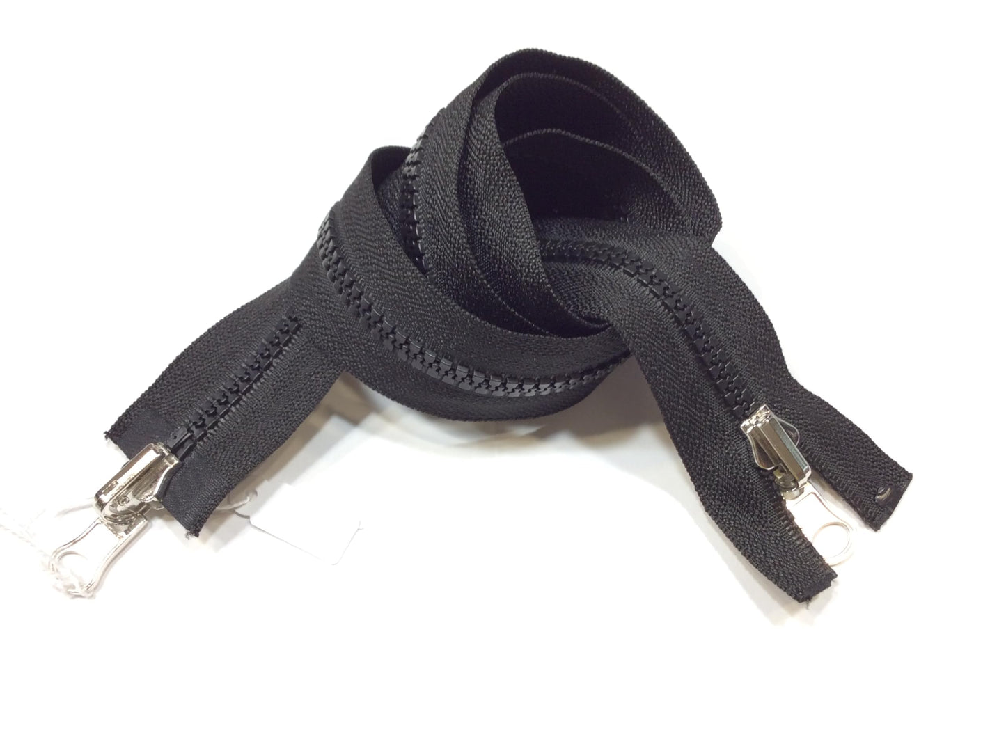 ZIP DOPPIO CURSORE CAT. 6 CM 80 REVERSIBILE E ADATTABILE NERA