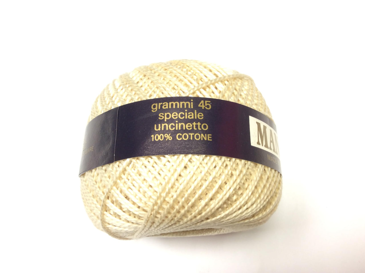 cotone MANON n. 5 offerta 9 gomitoli gr. 45 ecru speciale uncinetto