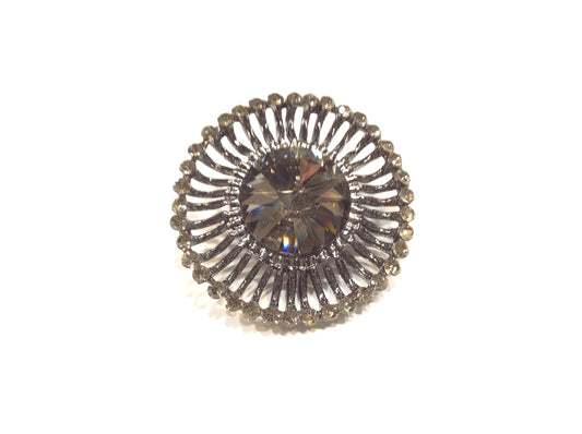 BOTTONI GIOIELLO ALTA MODA GREY CRYSTAL CM 4