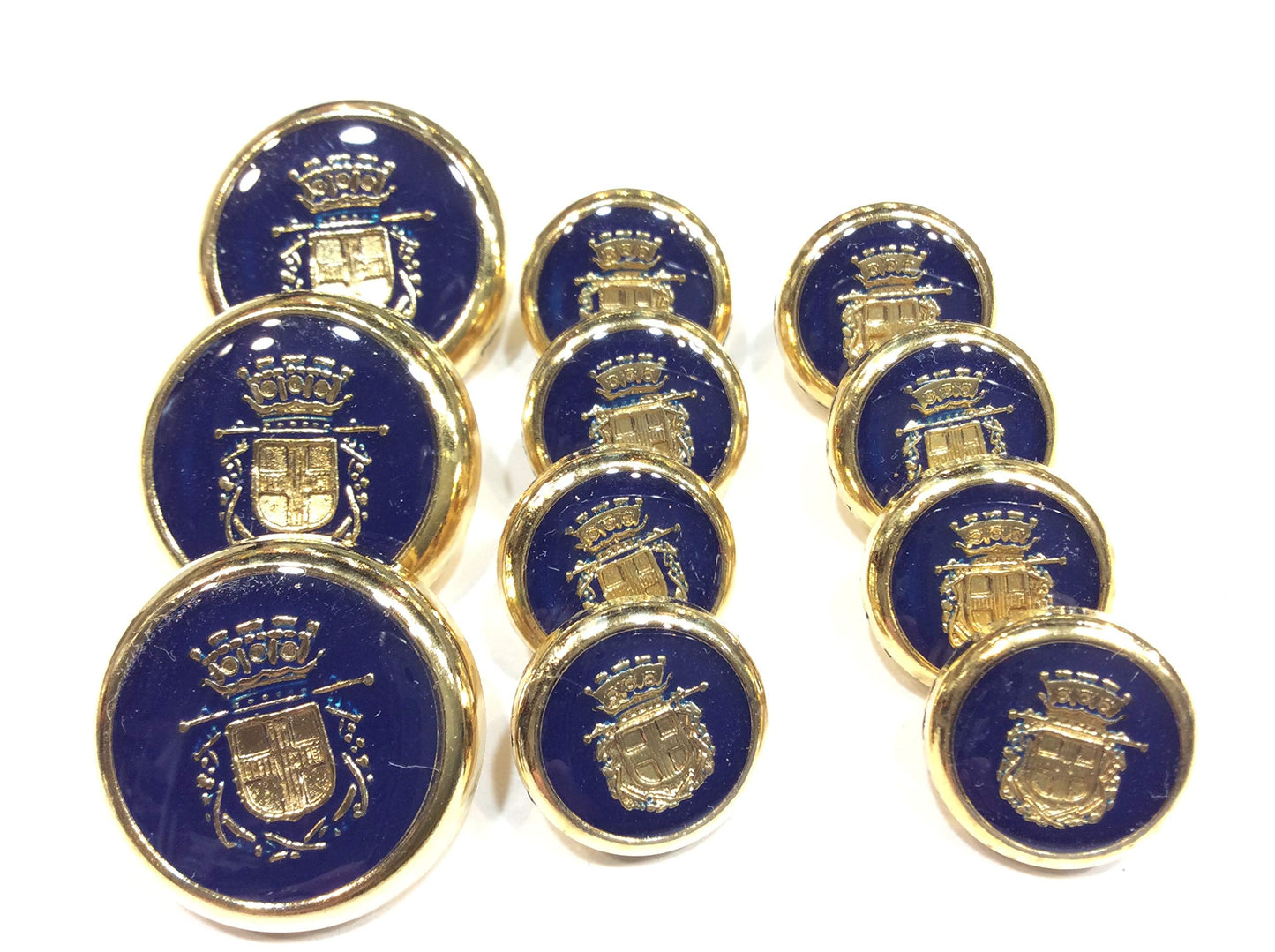 BOTTONI BLAZER BLU ORO CM 2,2
