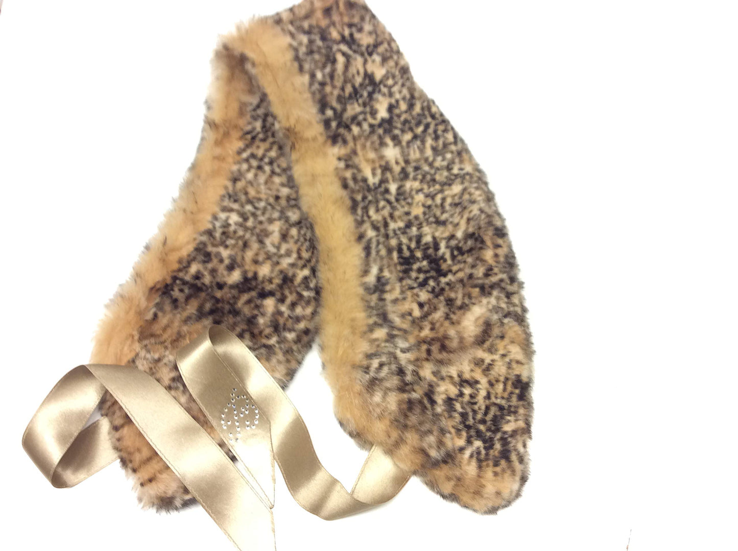 FILMODA Collo Pelliccia MACULATO Made in Italy