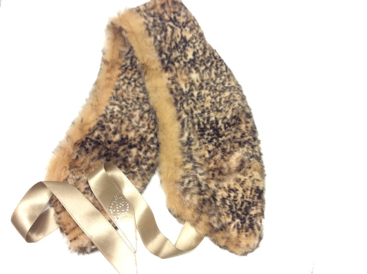 FILMODA Collo Pelliccia MACULATO Made in Italy