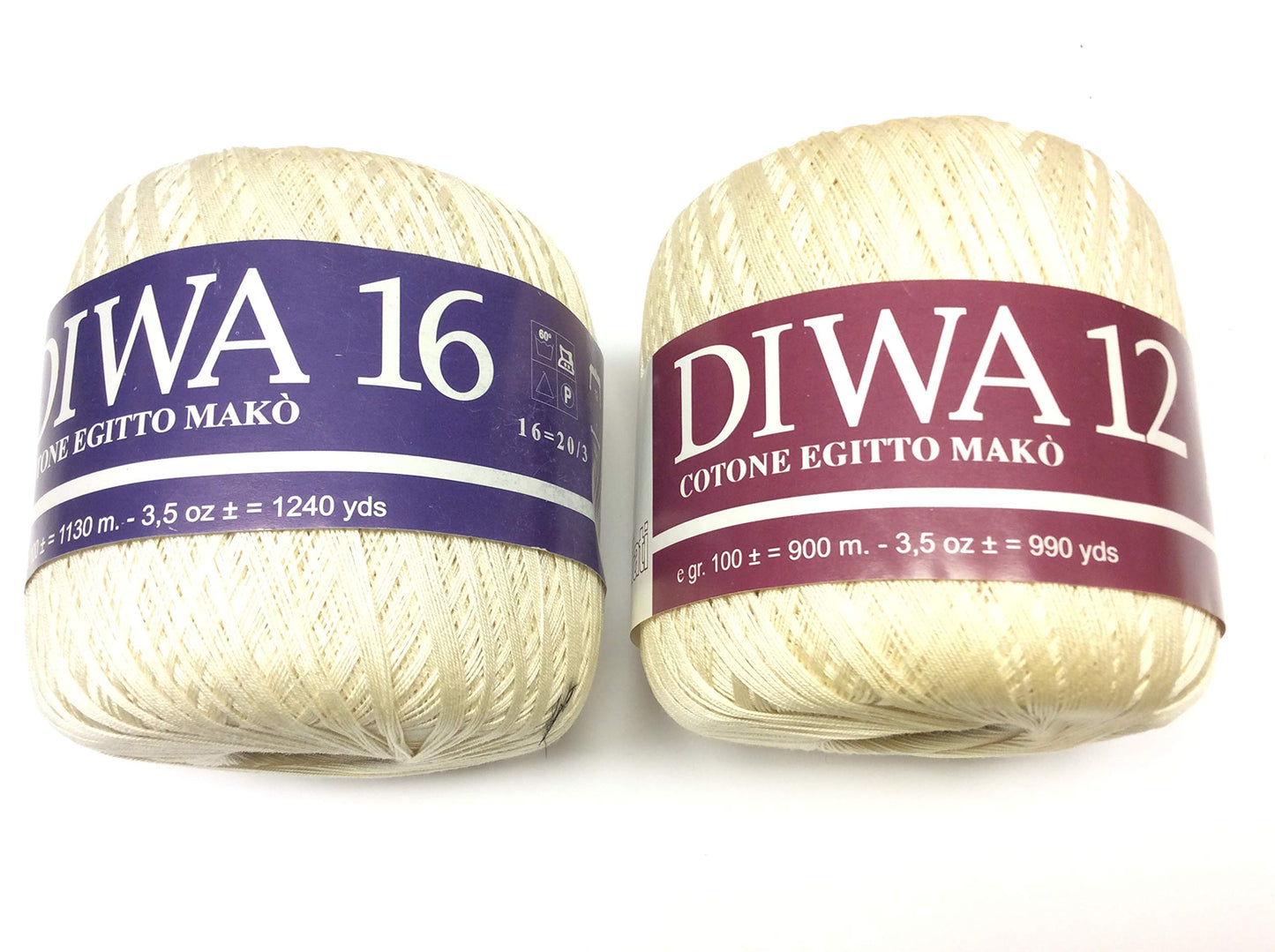 OFFERTA 500 GR COTONE EGITTO MAKO DIWA 16 ECRU