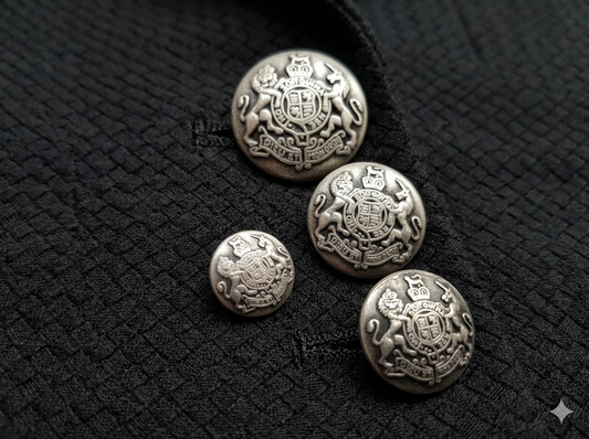 Bottoni Araldici in Stile Militare per Blazer e Giacche