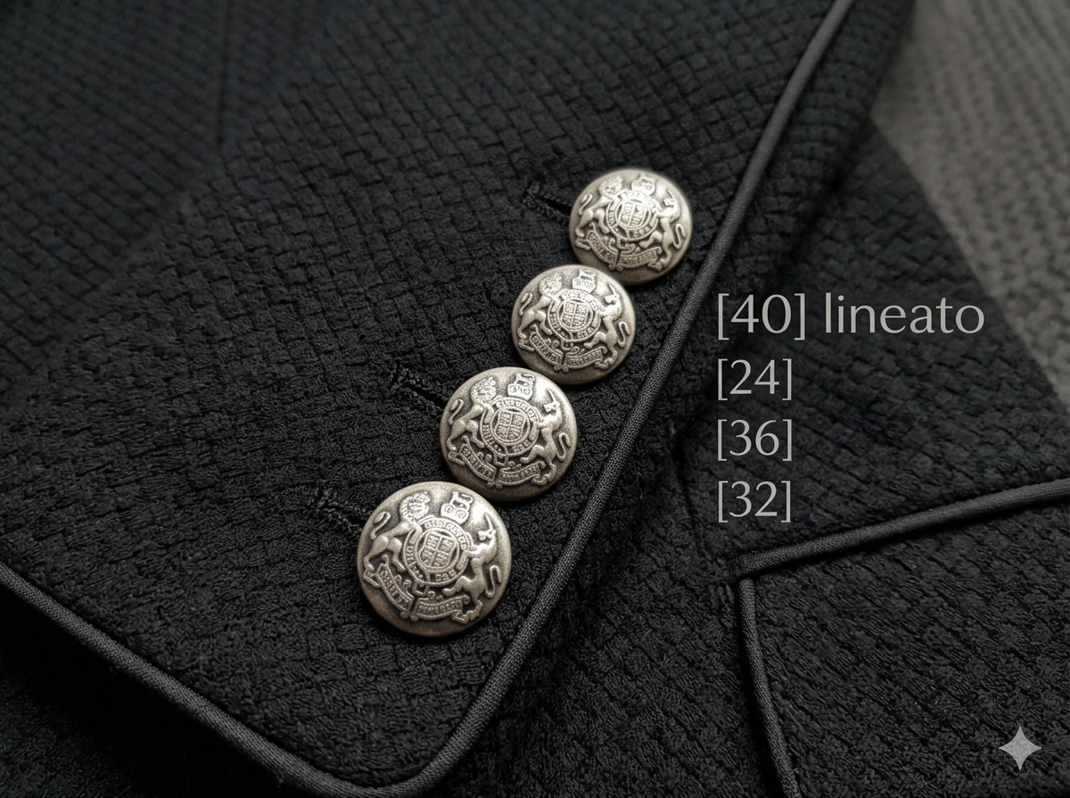 Bottoni Araldici in Stile Militare per Blazer e Giacche