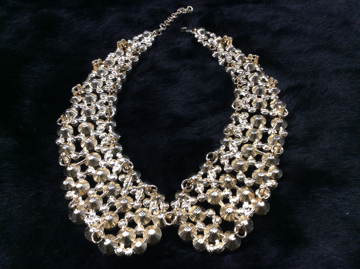 collarino catena gioiello base oro perle