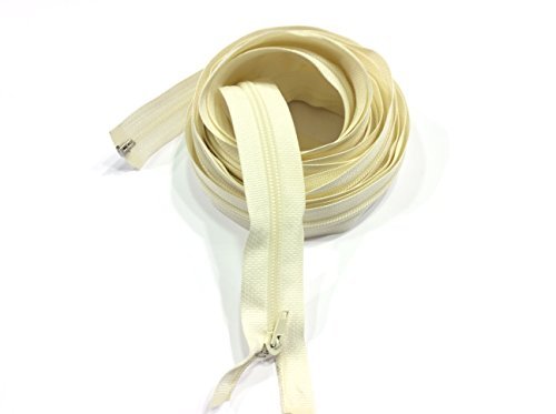 CERNIERA CHIUSURA LAMPO MT 5,20 BEIGE SGANCIABILE CATENA SPIRALE