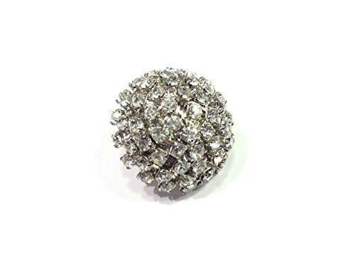 Bottone gioiello BIGLIA IN STRASS CM 2,2