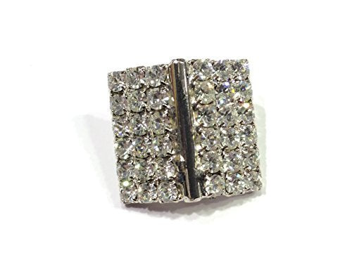 BOTTONE GIOIELLO QUADRATO STRASS CM 2 HAUTE COUTURE