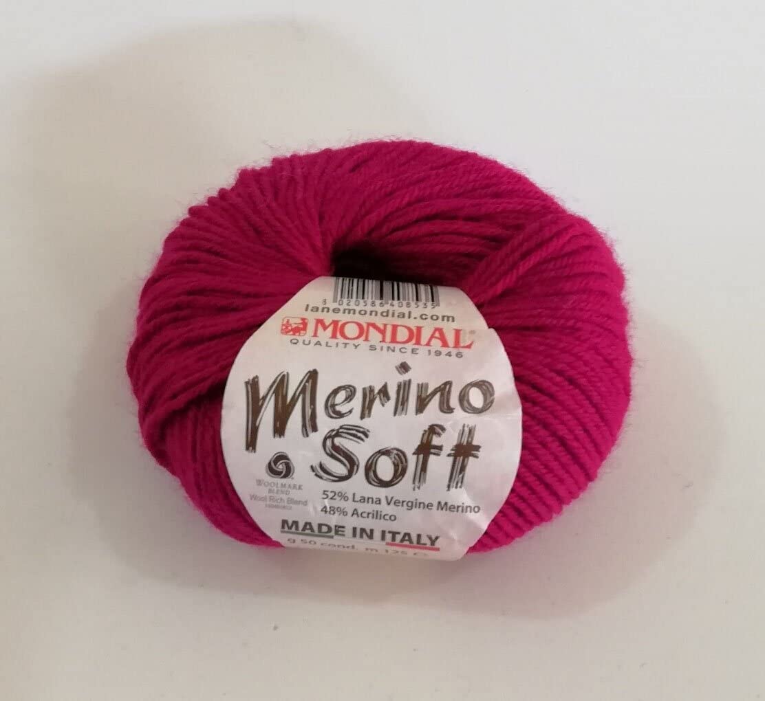 KIT LANA MERINO SOFT MONDIAL PER CAPPELLO CALZE GUANTI 100 GRAMMI