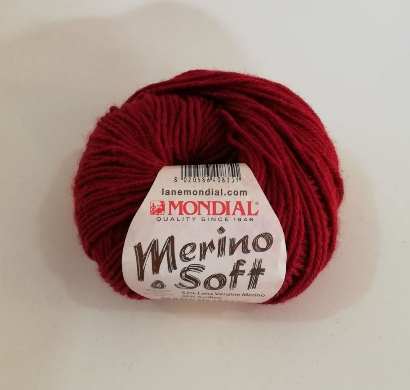 KIT LANA MERINO SOFT MONDIAL PER CAPPELLO CALZE GUANTI 100 GRAMMI