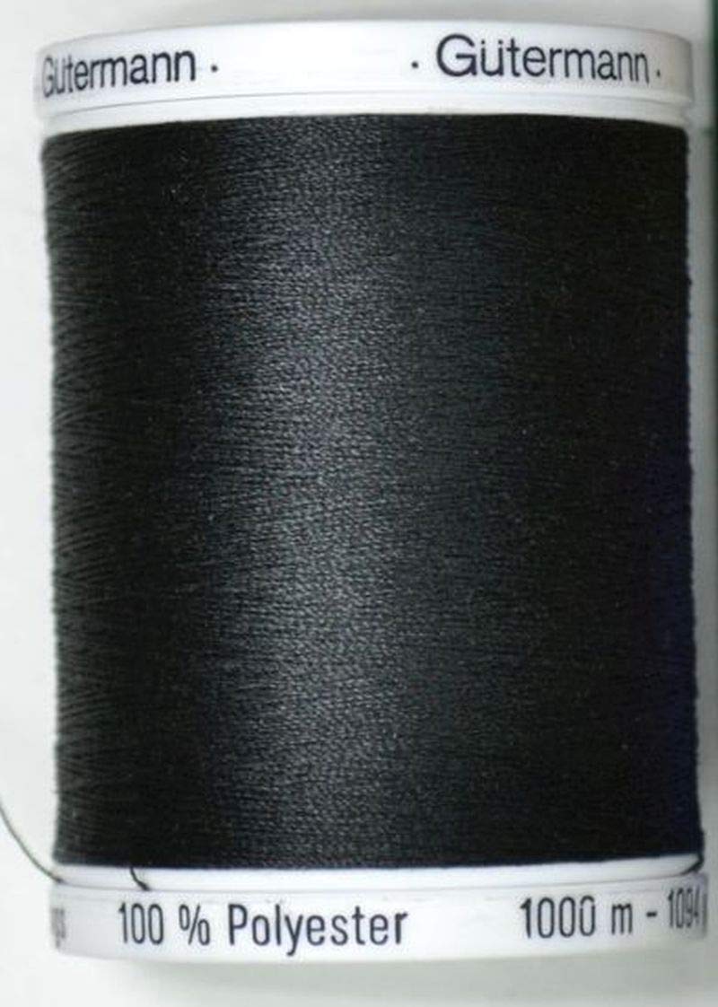 Gutermann - Filo da Cucito Sew-all, in Poliestere, 1000 m, Colore: Nero