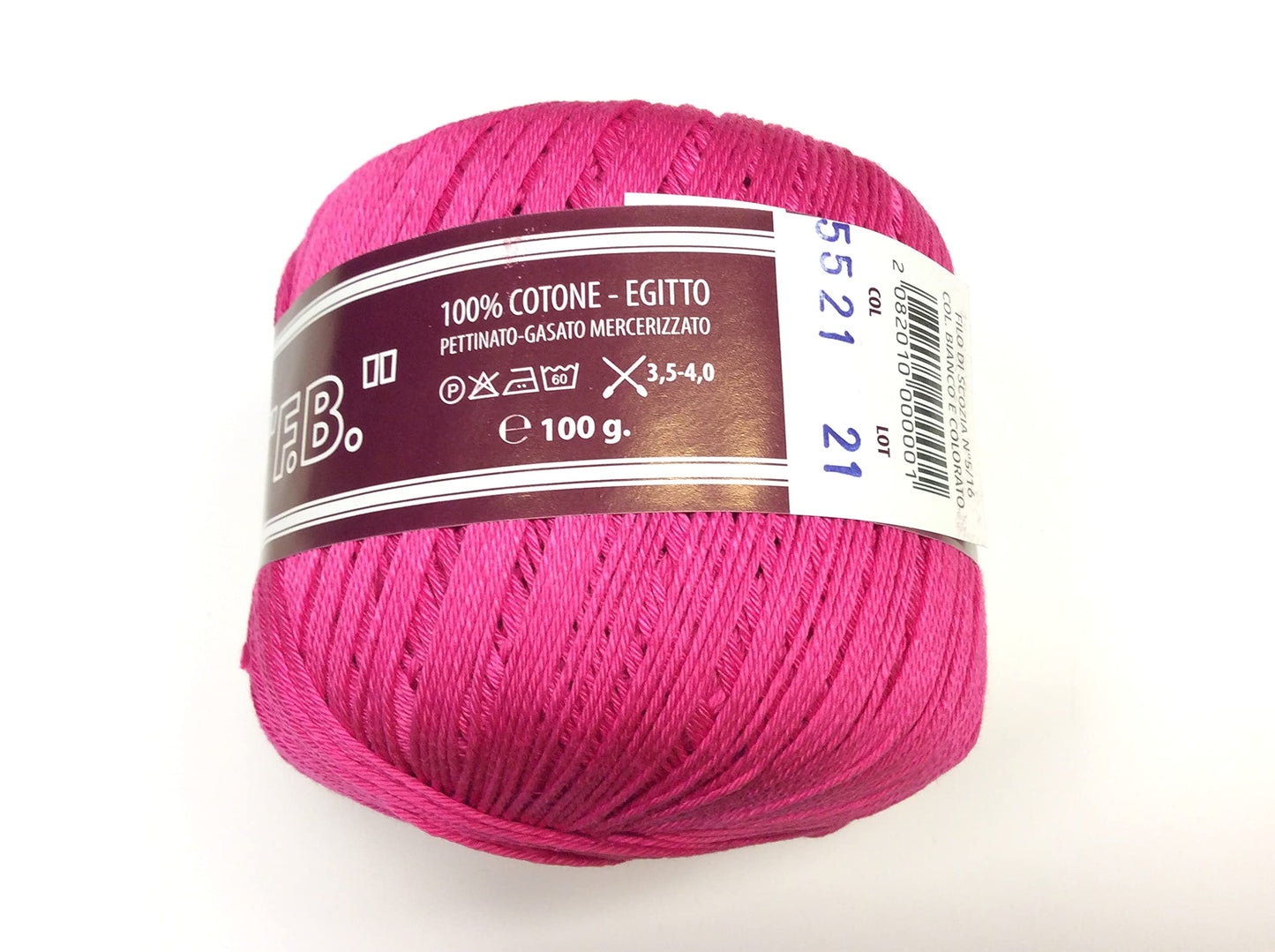 COTONE EGITTO N. 5 100 GRAMMI FUXIA OFFERTA FILO DI SCOZIA