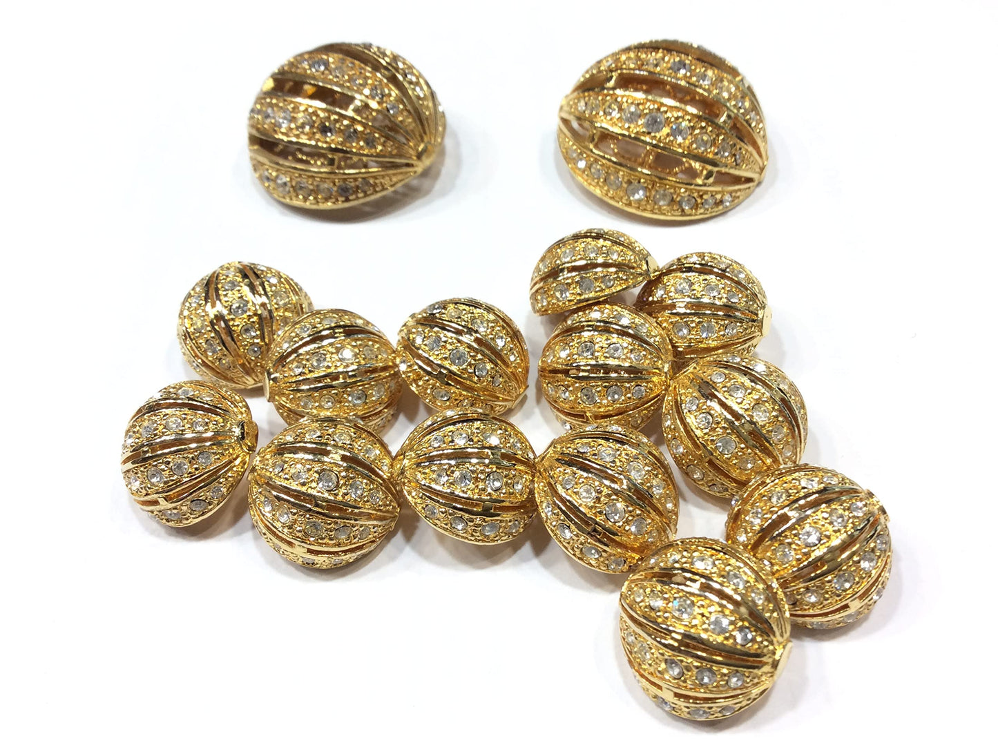 SET DA 15 PZ bottone gioiello alta moda biglia oro de liguoro milano